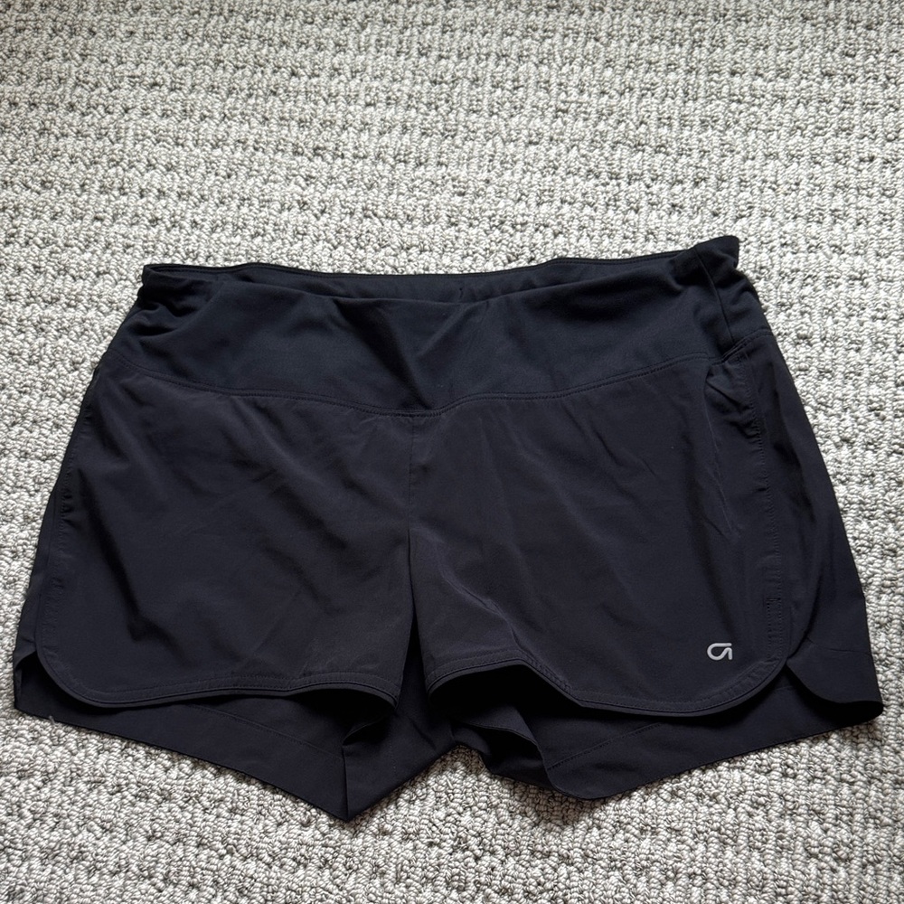 GAP Black Athletic Maternity Shorts with Built-In Liner